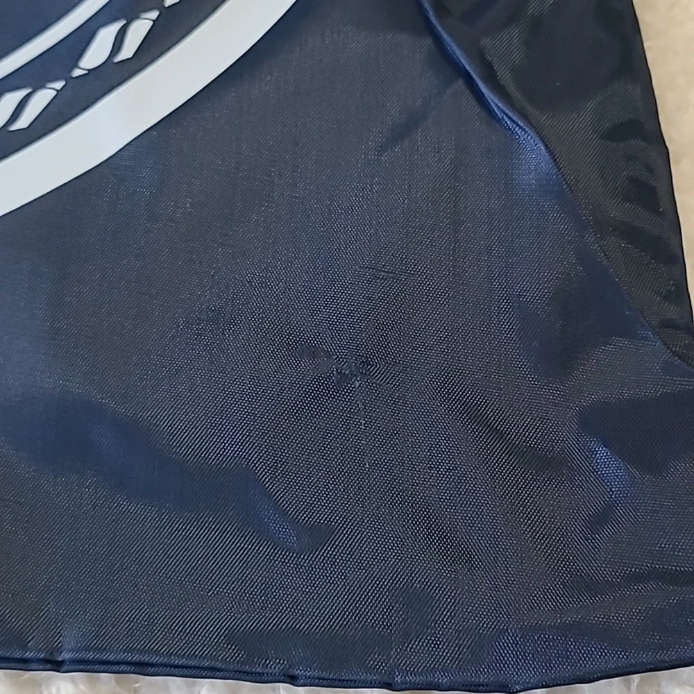 Skechers Navy Drawstring Backpack Bag 17 x 20 Durable Fabric Adjustable Straps
